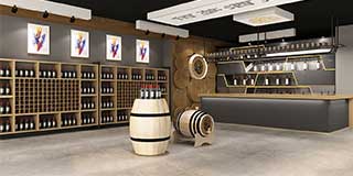 紅酒專賣店展柜設(shè)計(jì)