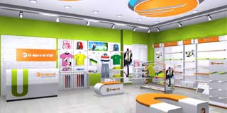 運(yùn)動(dòng)鞋服專賣店展柜設(shè)計(jì)
