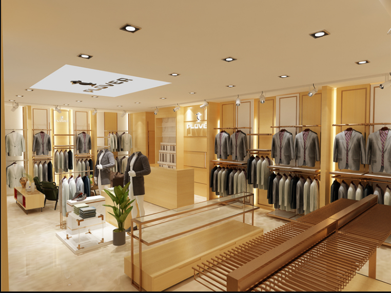 男裝展柜，品牌男裝貨架，男裝展架，男裝展柜廠